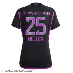 Bayern Munich Thomas Muller #25 Seconda Maglia Femmina 2023-24 Manica Corta